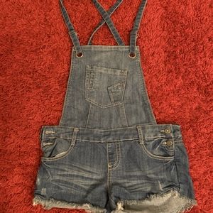 Overall Jean shorts